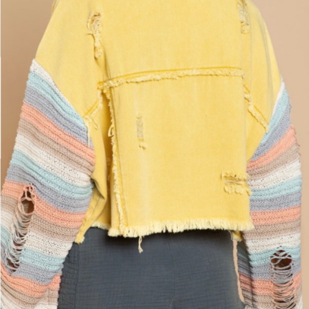 NWT POL pretty yellow denim jacket. Various sizes - Picture 3 of 8